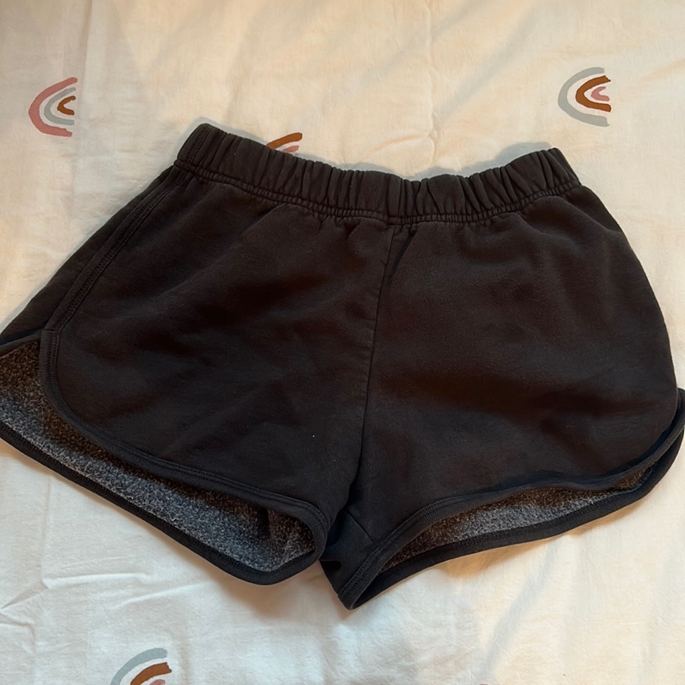 Black brandy short shorts